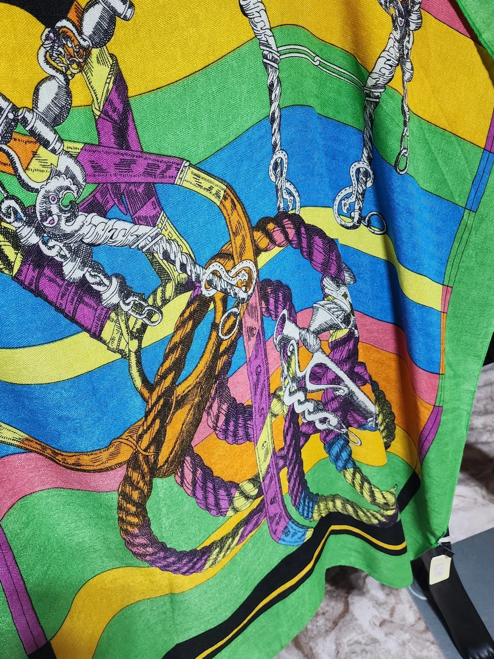CARNAR ORCHID Oversized Equestrian Scarf Sarong Pareo Wrap NWT